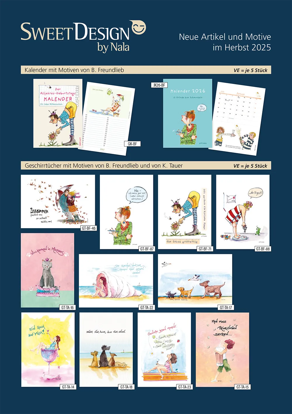 Titelblatt des Flyers 'SweetDesign by Nala News 2025'